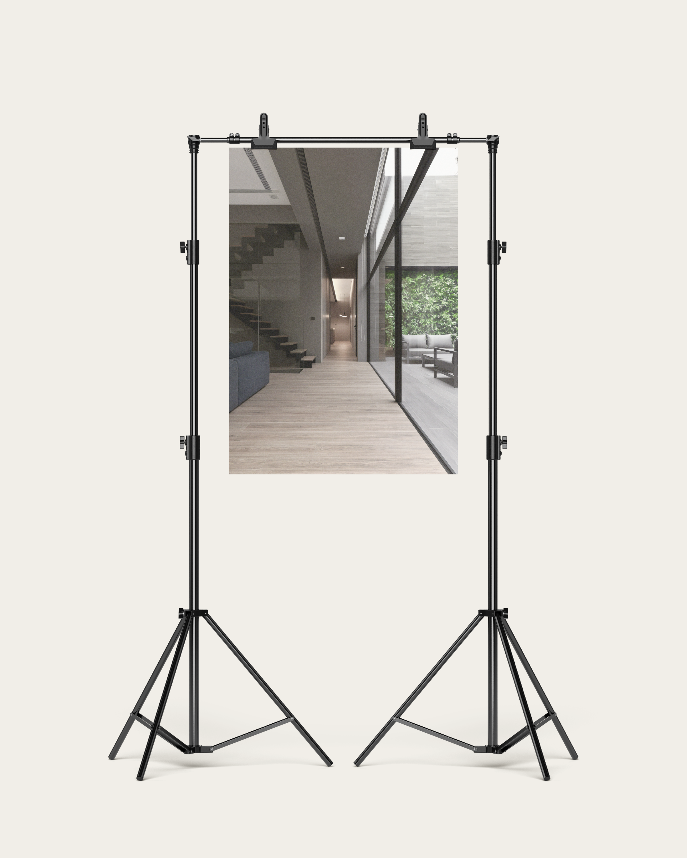No. 00006 – The Ivy Court Passage – poster print mockup on a neutral wall.