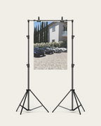 No. 00009 – The Estate Lineup – poster print mockup on a neutral wall.