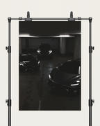 No. 00003 – The Collector's Hour – poster print mockup on a neutral wall.
