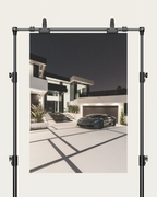 No. 00014 – The Night Residence – poster print mockup on a neutral wall.