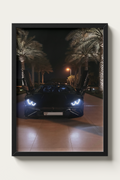 No. 00012 – The Butterfly Night – framed print mockup in a calm modern interior.