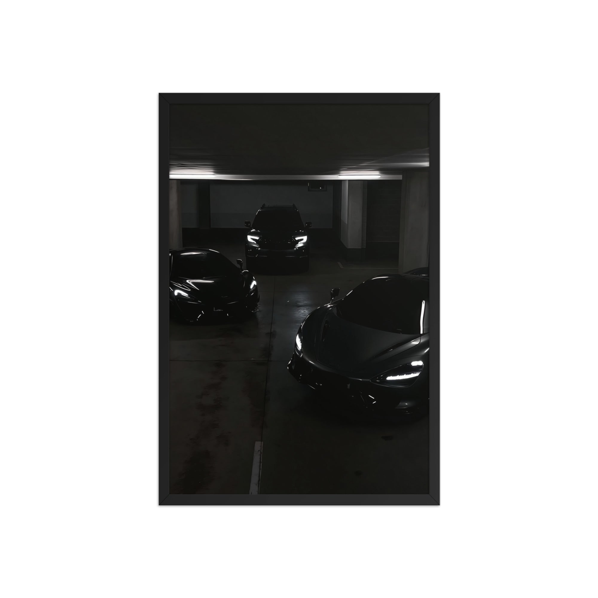 No. 00003 – The Collector's Hour – framed print mockup in a calm modern interior.