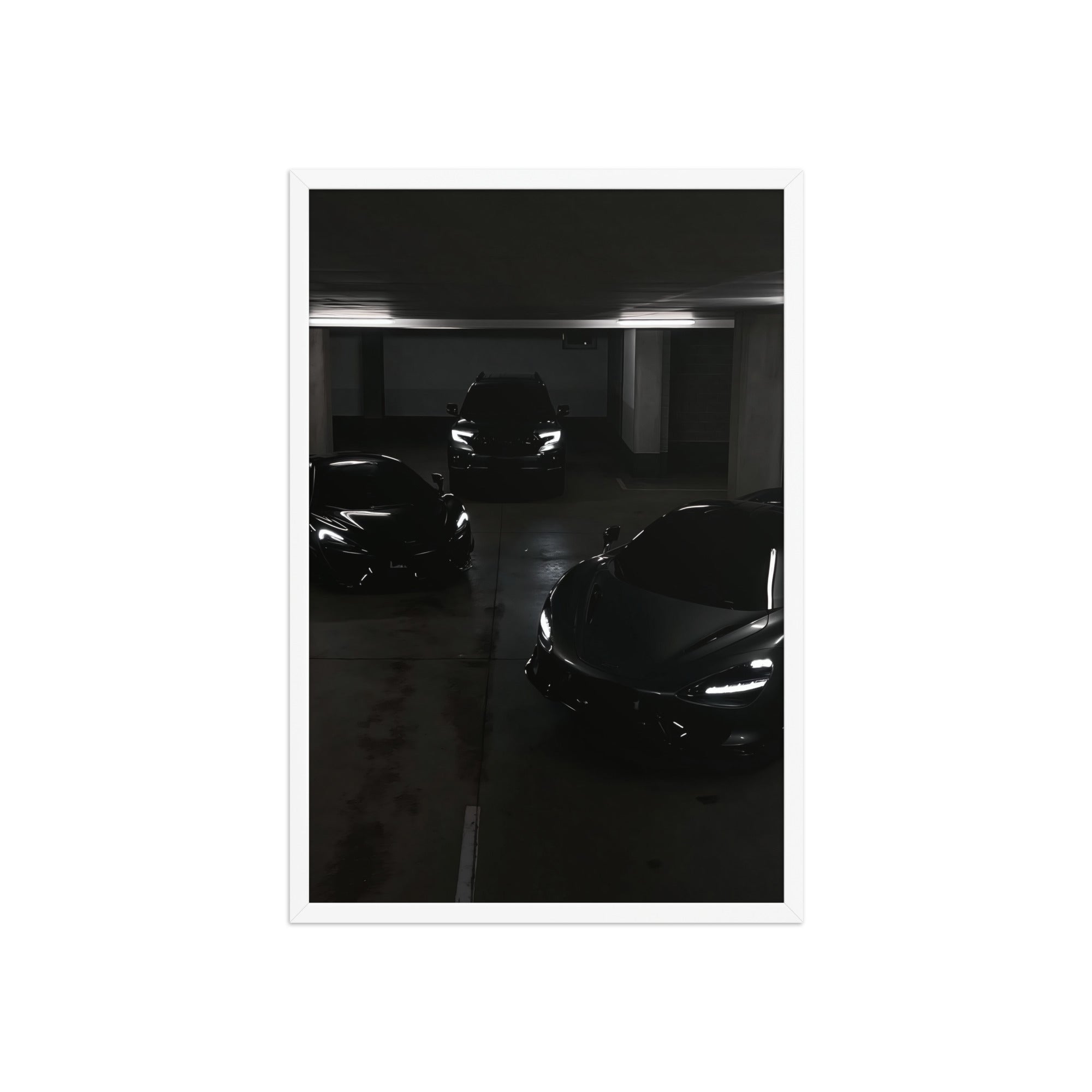 No. 00003 – The Collector's Hour – framed print mockup in a calm modern interior.