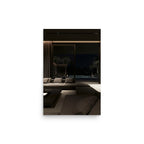 No. 00002 – Midnight Palm Residence – poster print mockup on a neutral wall.
