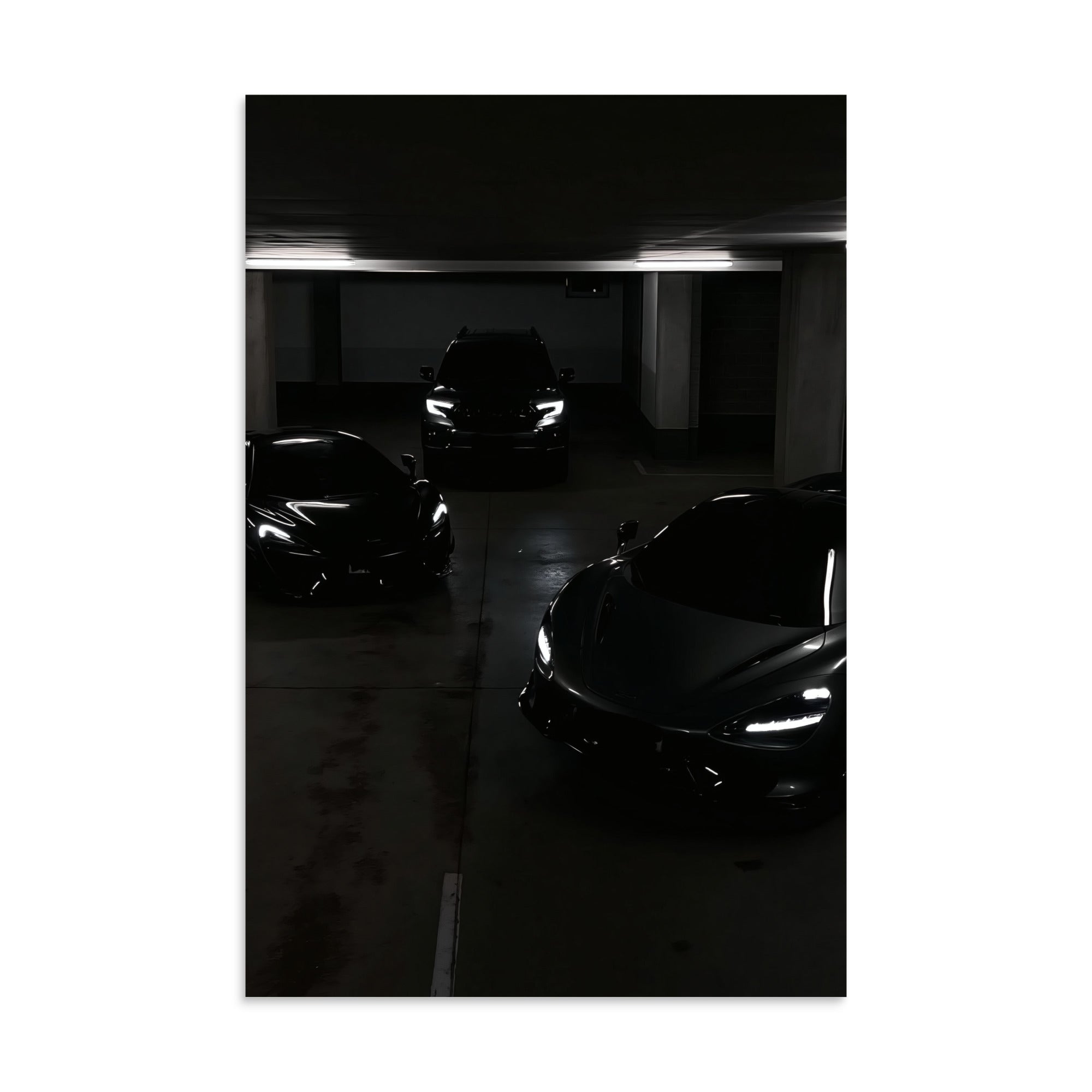 No. 00003 – The Collector's Hour – poster print mockup on a neutral wall.