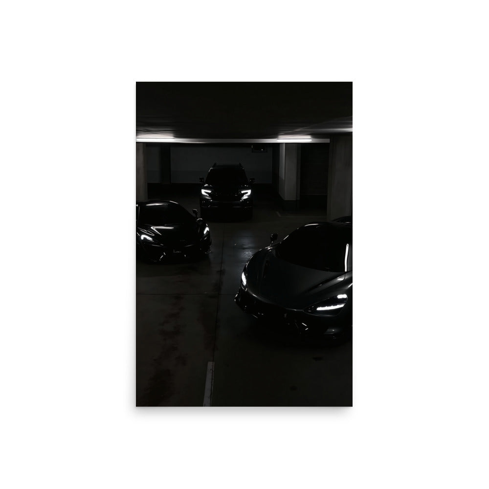 No. 00003 – The Collector's Hour – poster print mockup on a neutral wall.