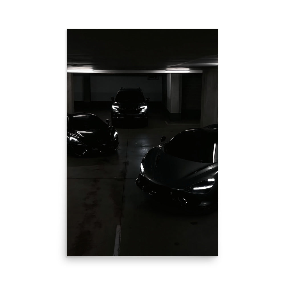No. 00003 – The Collector's Hour – poster print mockup on a neutral wall.